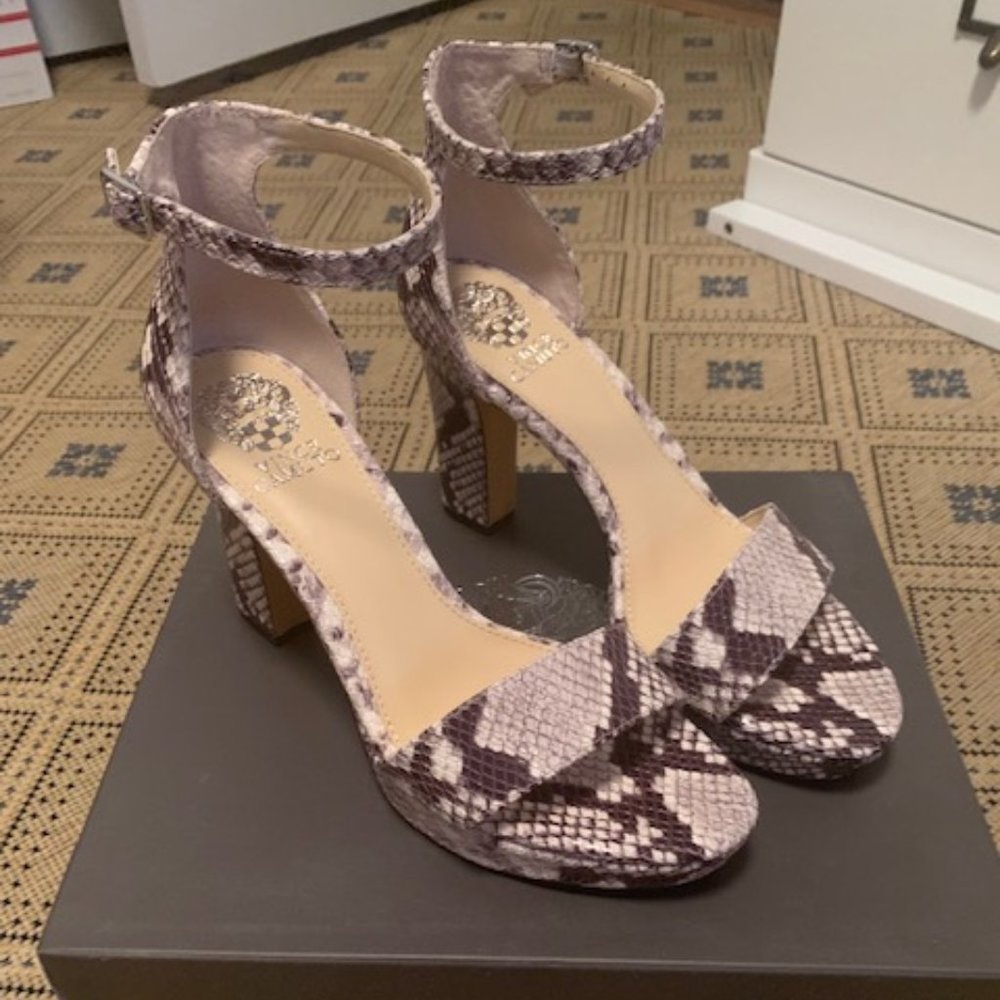 Vince Camuto Python Snake Platform Sandals - image 1